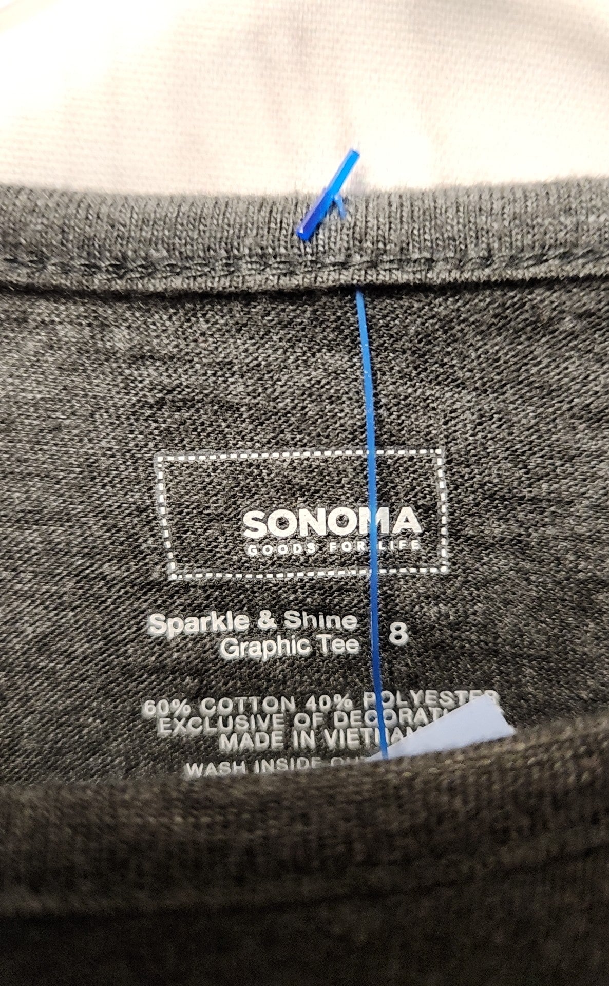 Sonoma Girl's Size 8 Gray Shirt