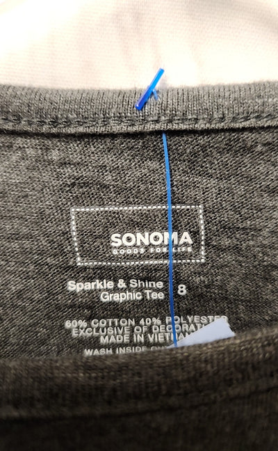 Sonoma Girl's Size 8 Gray Shirt