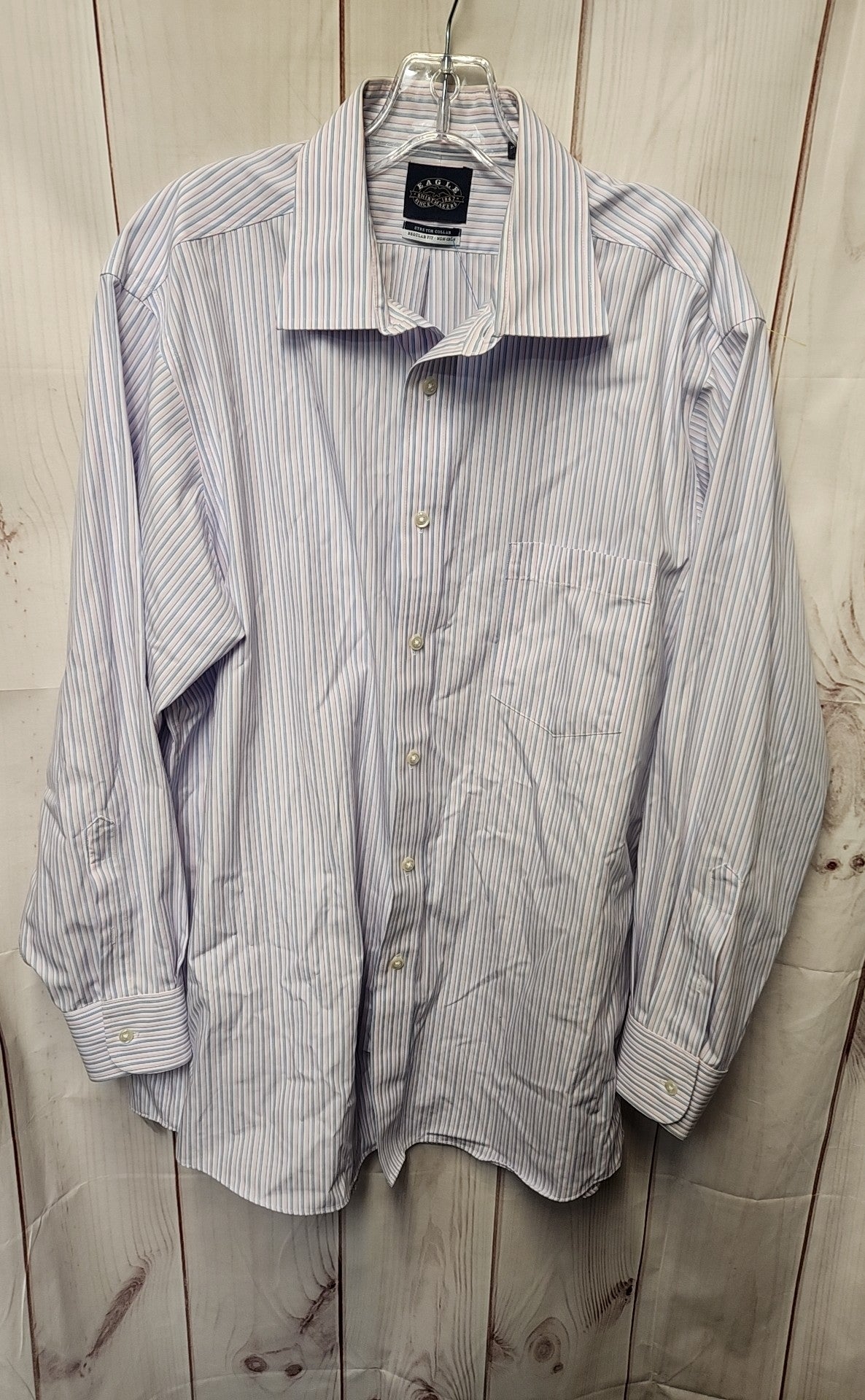 Eagle Men's Size L Blue & Pink Shirt