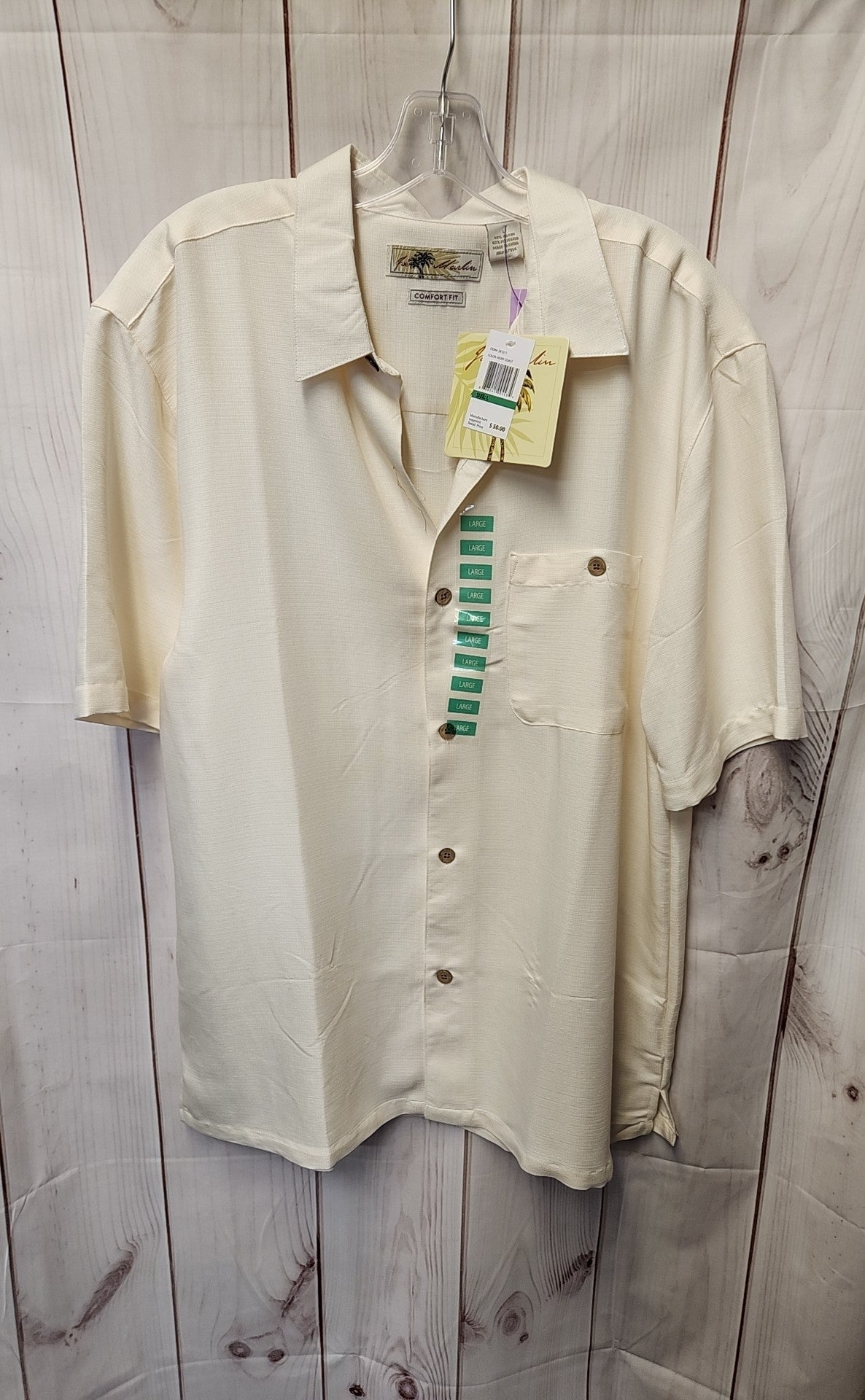 NWT Joe Marlin Men's Size L Yellow Shirt