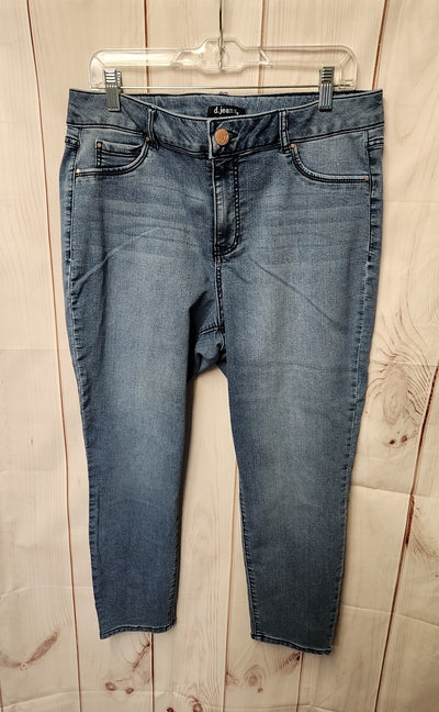 D Jeans Women's Size 33 (15-16) Blue Jeans