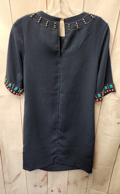 Spotlight Warehouse Women's Size 4 Navy Beaded Dress