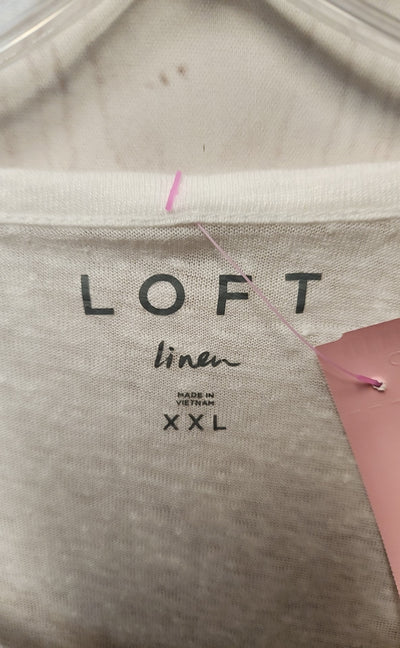 Loft Women's Size XXL White Linen Shorts