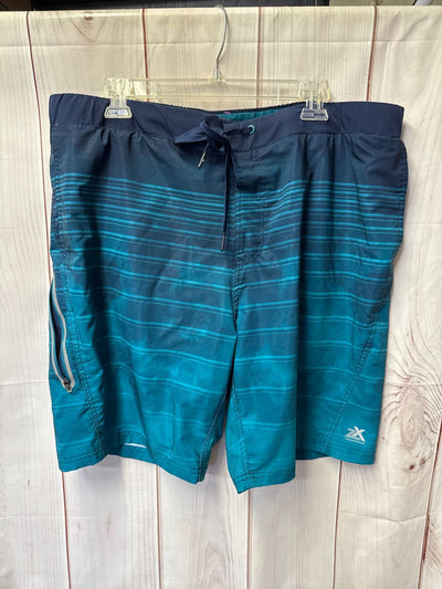 Zero Xposur Men's Size XL Blue Swim Trunks