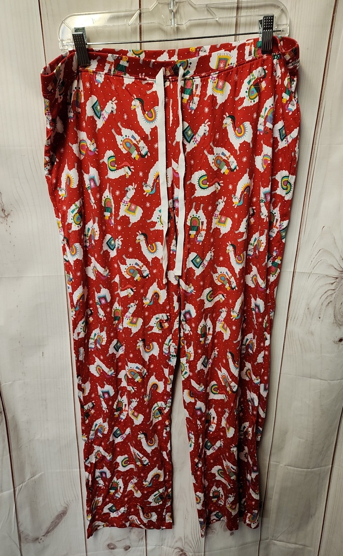 Cynthia Rowley Women's Size XL Red Holiday PJ Bottoms