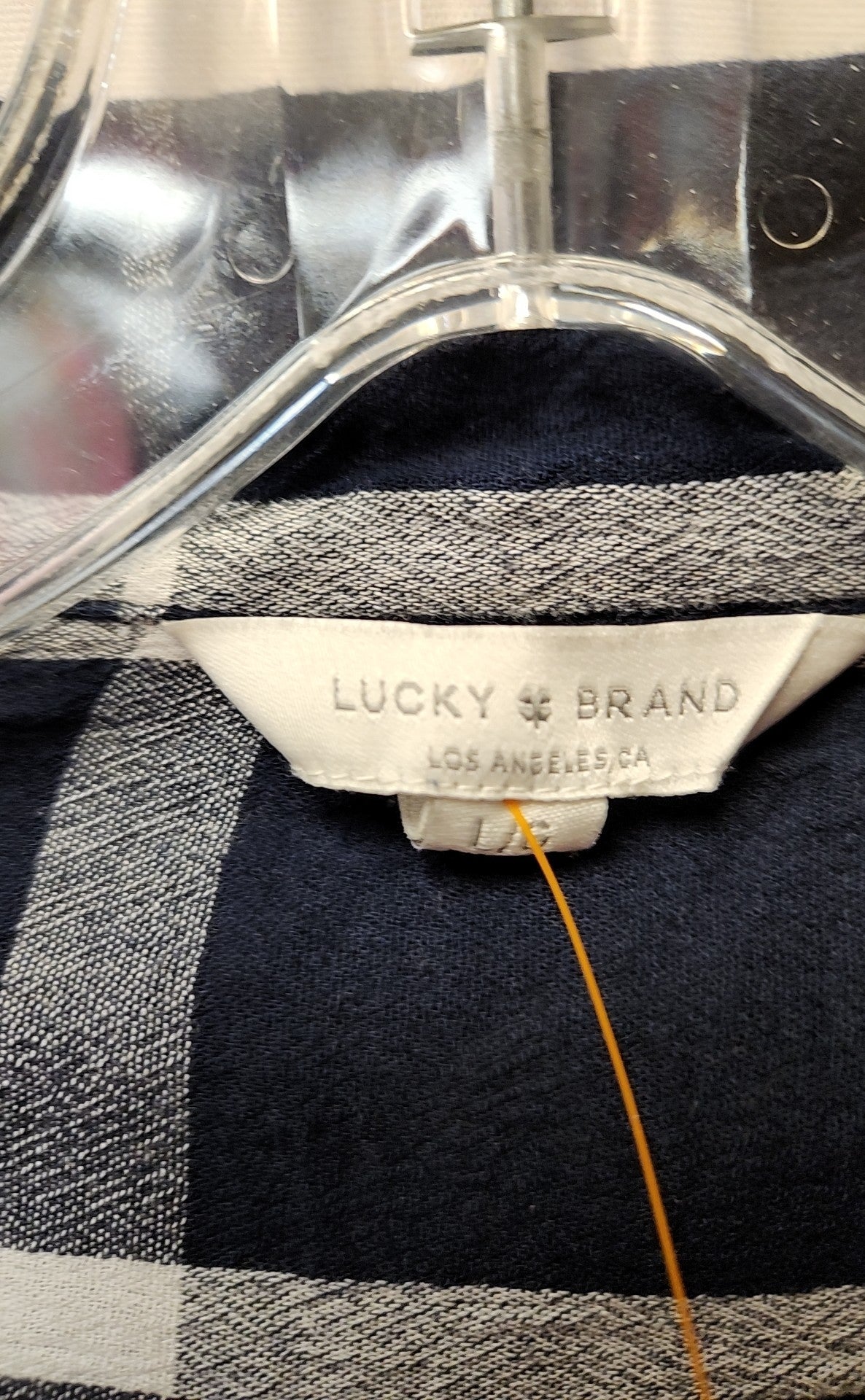 Lucky Brand Women's Size L Navy Long Sleeve Top