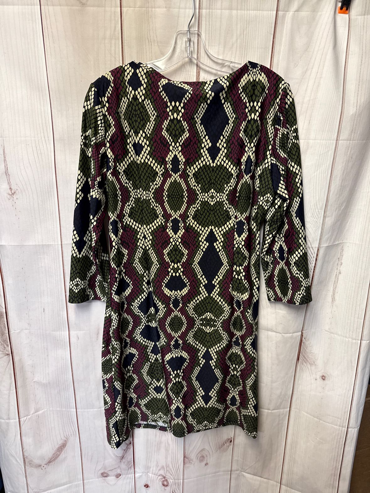 Jude Connally Women's Size L Green & Purple Snakeskin Dress