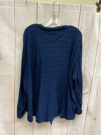 Parsley & Sage Women's Size 1X Navy Cardigan