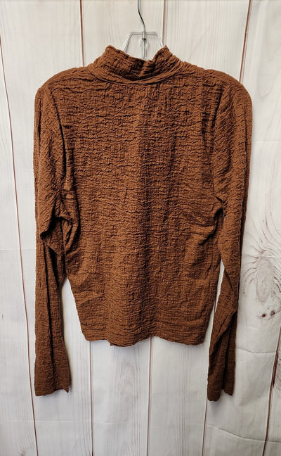 A New Day Women's Size S Brown Long Sleeve Top