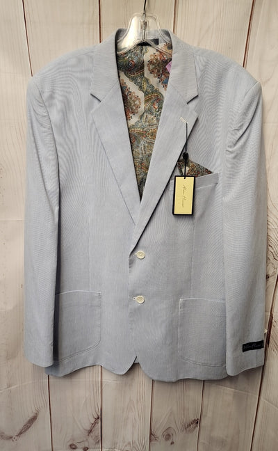 NWT Alan Flusser Men's Size L Blue Sport Coat