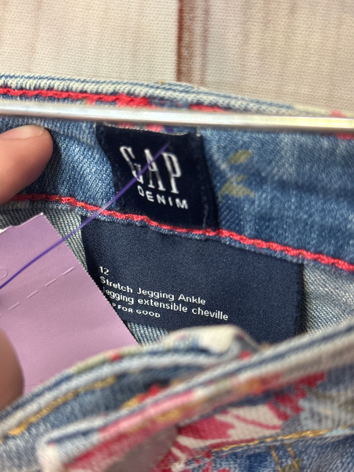 Gap Girl's Size 12 Blue Jeans Stretch Jegging Ankle