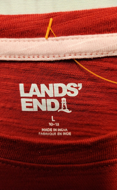 Lands End Girl's Size 10/12 Red Shirt