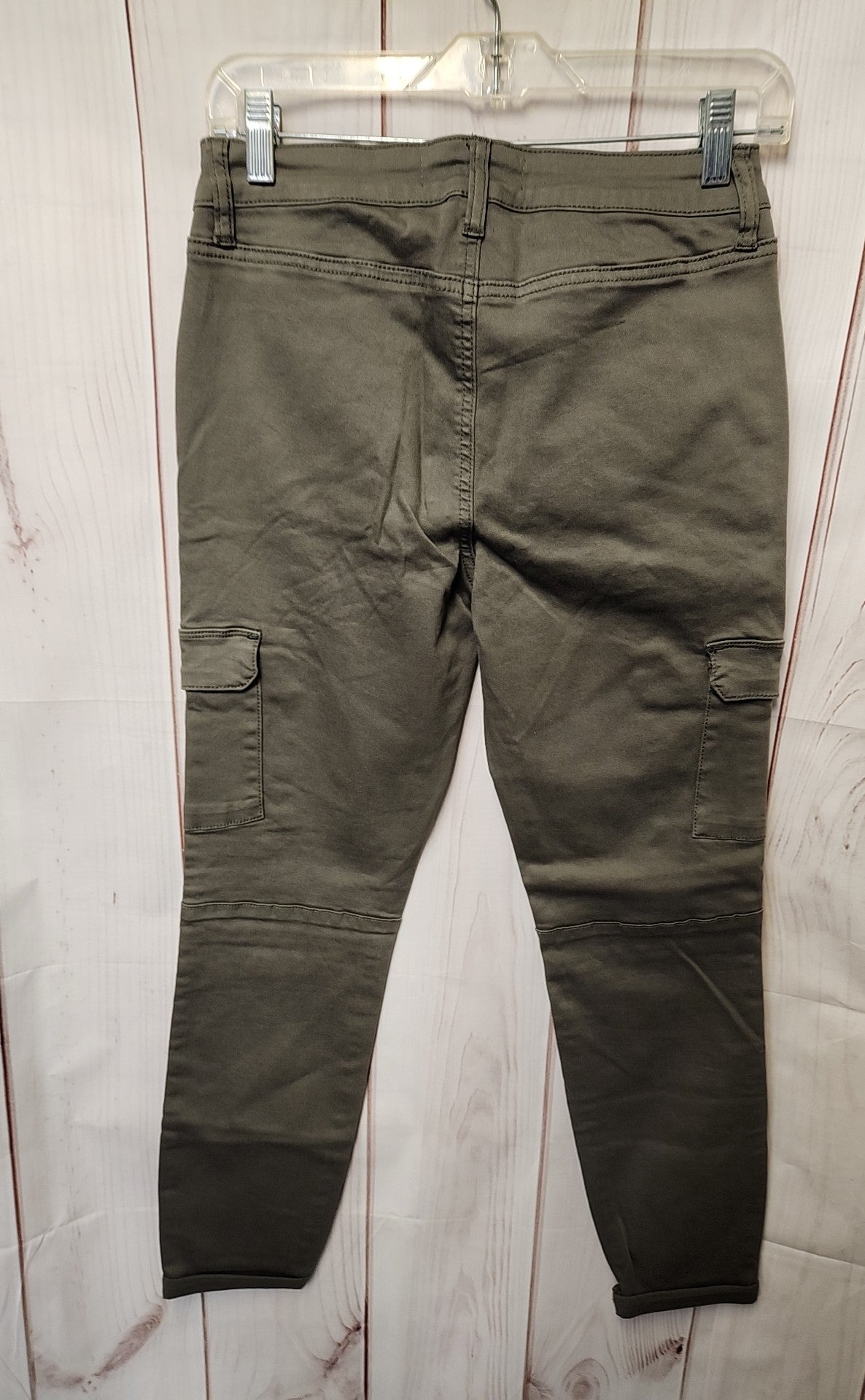 NWT Ashley Mason Women's Size 9 Olive Green Pants Skinny Cargo