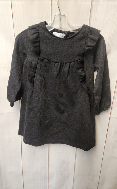 NWT Zara Girl's Size 4/5 Black Dress