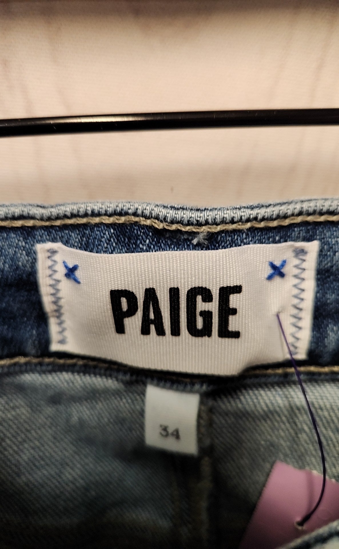 Paige Women's Size 34 (18/1X) Blue Jeans Gemma