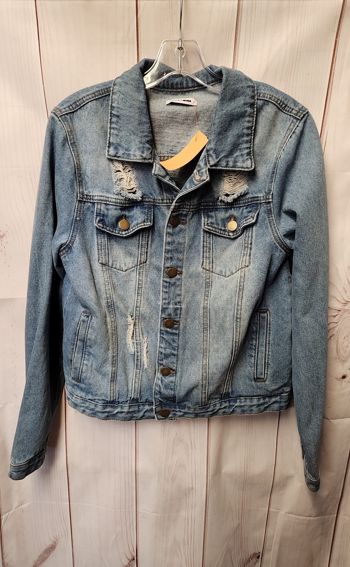 Fashion Nova Women's Size L Blue Jacket