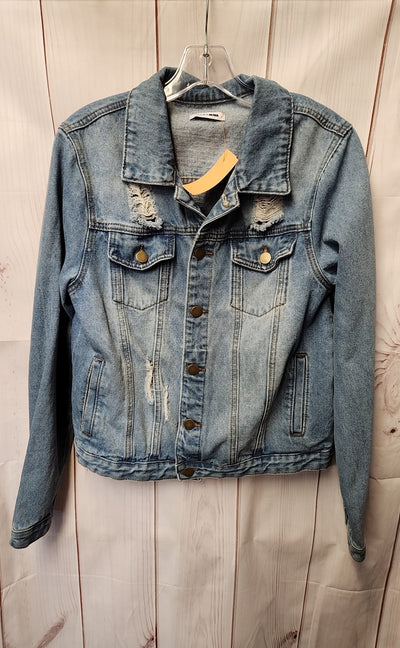 Fashion Nova Women's Size L Blue Jacket