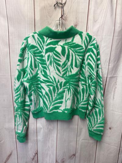 Cynthia Rowley Women's Size S White & Green Cardigan
