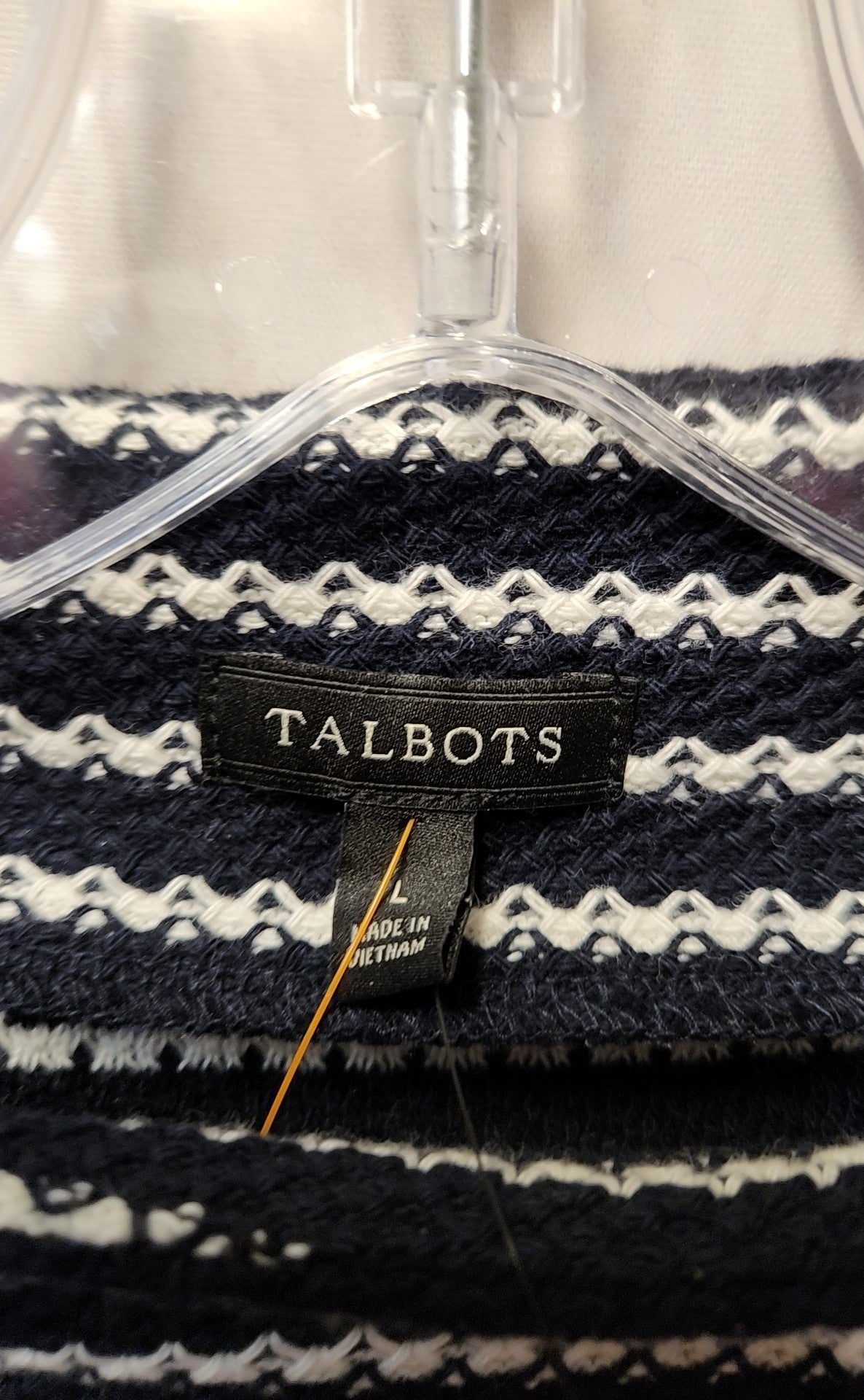 NWT Talbots Women's Size L Navy Sweater