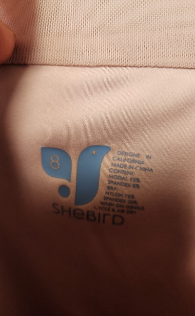 SheBird Women's Size 8 = US 2X Pink Active Top The Aspen Fitted Bra Tank