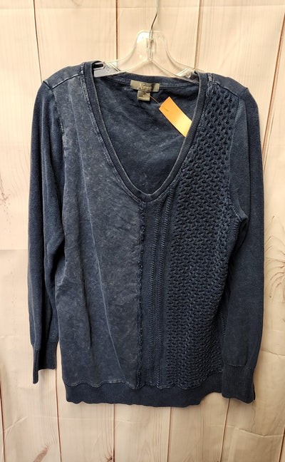 Natural Women's Size XL Blue Sweatshirt