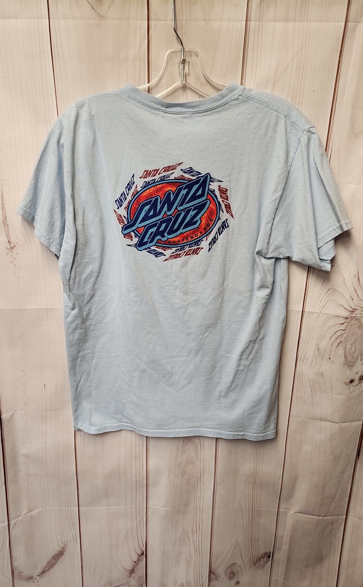 Santa Cruz Boy's Size 18/20 Light Blue Shirt