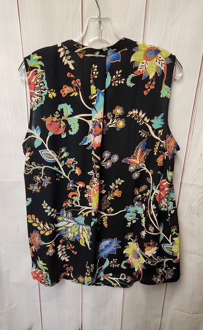 Violet & Claire Women's Size 1X Black Sleeveless Top