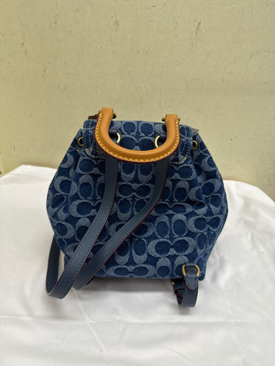 NWT Coach CJ833 Riya Backpack 21 In Signature Denim Blue  Backpack