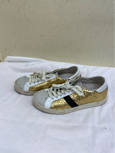 Steve Madden Women's Size 35 = 4-1/2 Gold Sneakers