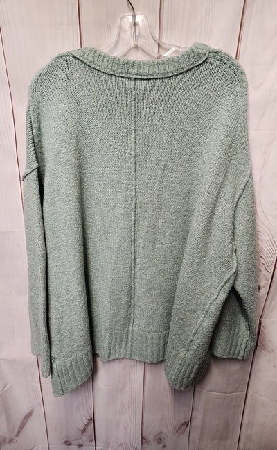 Free People Women's Size L Green Sweater