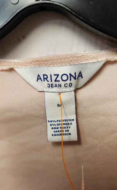 Arizona Women's Size M Pale Pink Long Sleeve Top