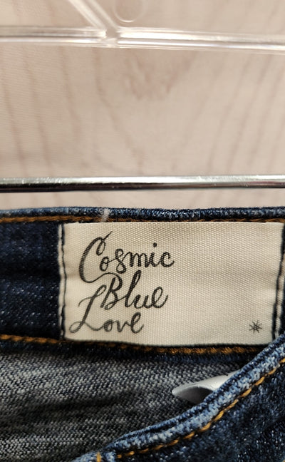 Cosmic Blue Love Women's Size 30 (9-10) Blue Jeans