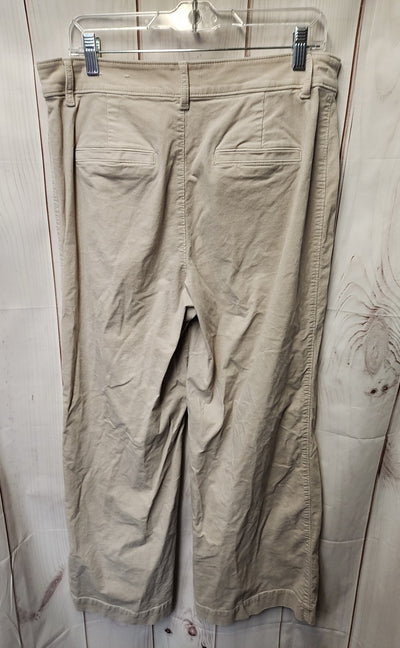 Loft Women's Size 10 Beige Corduroy Pants The Palmer Wide Leg