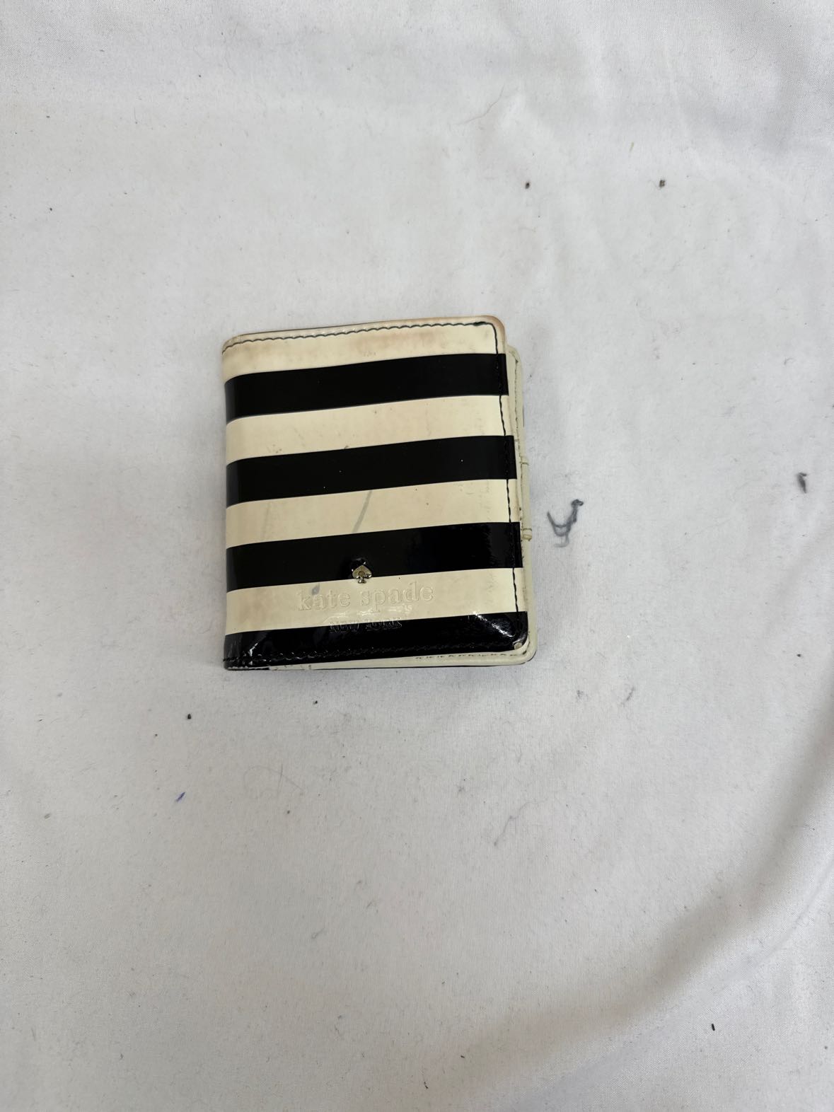 Kate Spade Black & White Wallet AS IS - Stains