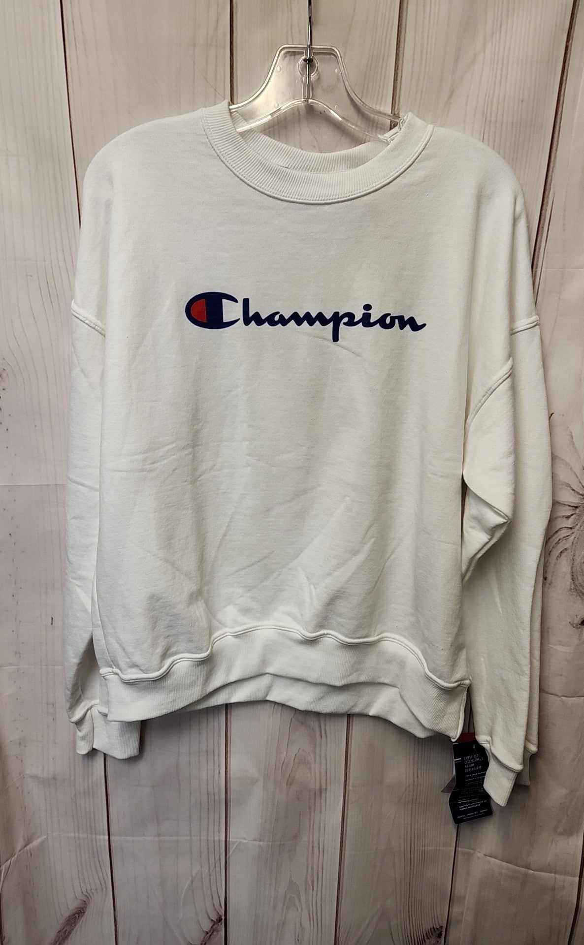 Champion Women's Size M White Sweatshirt