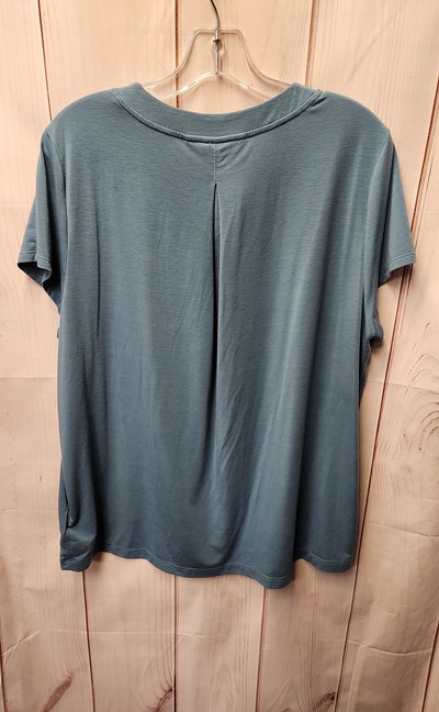 Athleta Women's Size S Teal Short Sleeve Top