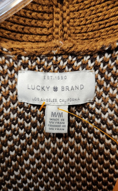 Lucky Brand Women's Size M Brown Cardigan