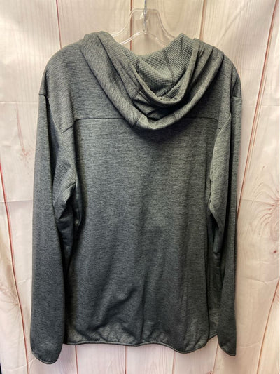 Adidas Men's Size XL Gray Full Zip Hooded Sweatshirt