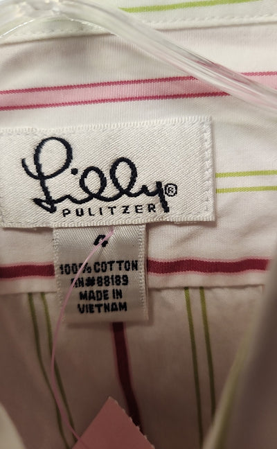 Lilly Pulitzer Women's Size 4 White Long Sleeve Top