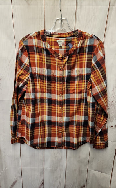LL Bean Women's Size M Red Long Sleeve Top