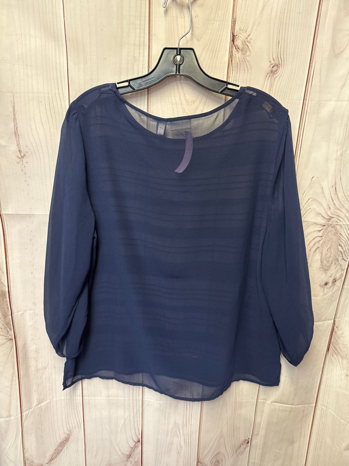 Chico's Women's Size 2 = US L Navy Long Sleeve Top