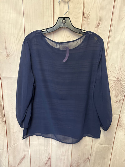 Chico's Women's Size 2 = US L Navy Long Sleeve Top
