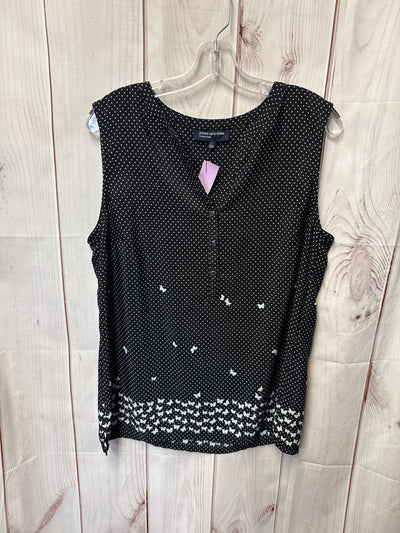 Jones New York Women's Size L Black Sleeveless Top