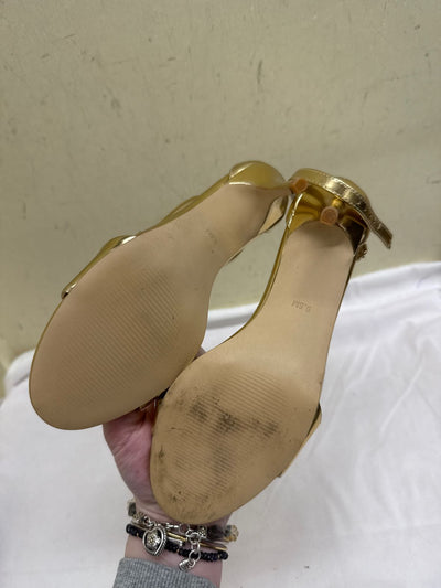 Steve Madden Women's Size 6-1/2 Gold Sandals Shoes