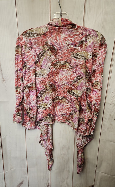 Hearts of Palm Women's Size XL Petite Pink Cardigan
