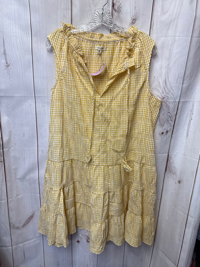 Max Studio Women's Size XL Yellow Dress