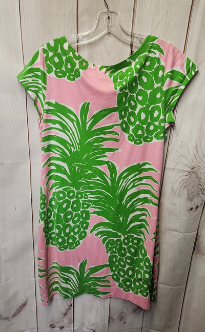 Lilly Pulitzer Women's Size L Green & Pink Dress