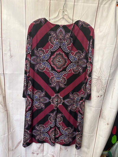 Donna Morgan Women's Size 14 Black & Red Dress