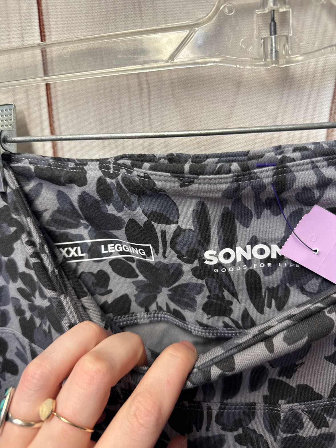 Sonoma Women's Size XXL Gray Animal Print Leggings