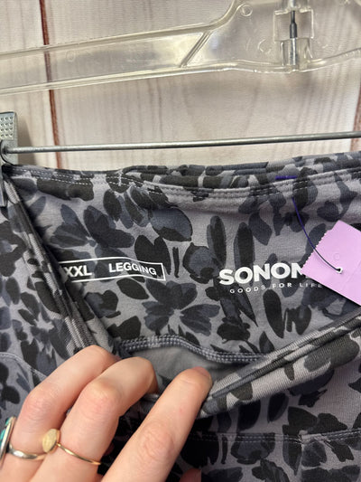 Sonoma Women's Size XXL Gray Animal Print Leggings